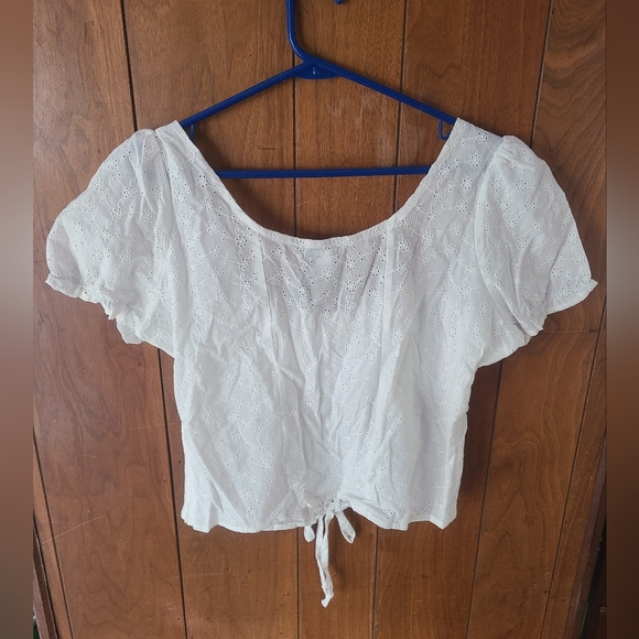 NWT Thorne & Fable Lace Crop Top - Picture 2 of 3